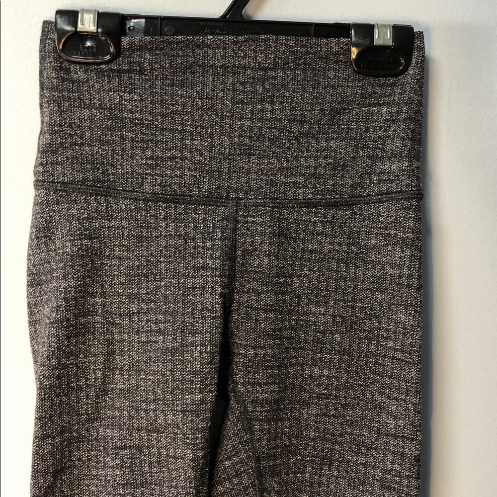 Lululemon Wunder Under HR Tight *28" Luon Variegated Knit Black Heathered Blk - Picture 7 of 11
